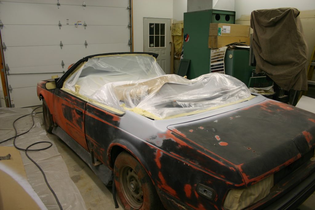 Image of car ready for primer