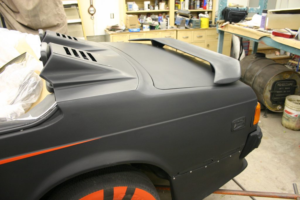 Image of rear deck installed.