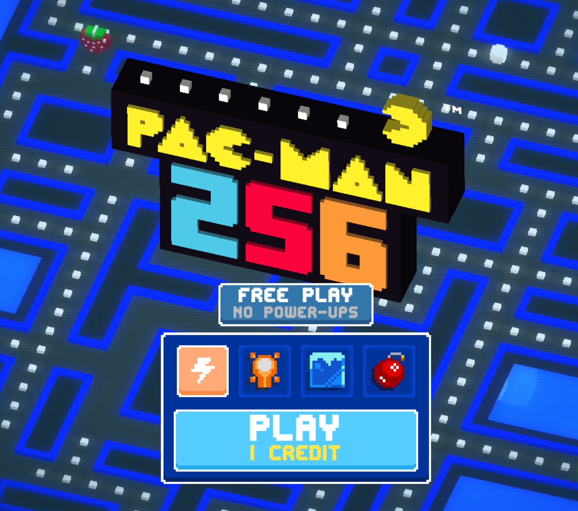 PAC-MAN 256 gameplay screen